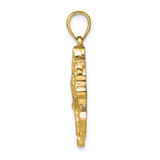 14K Jockey on Horse Charm
