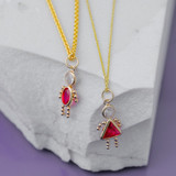 14k July Boy Birthstone Charm