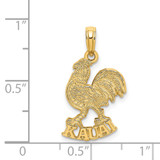 14K KAUAI Rooster Charm