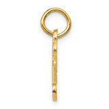 14k Key Letter O Initial Charm