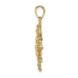 14k Large Cancer Zodiac Charm