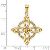 14k Large Celtic Eternity Knot Charm