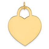 14k Large Engravable Heart Charm - XM-CC17558F-1964