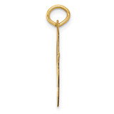 14k Large Fancy Script Letter F Initial Charm