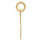 14k Large Fancy Script Letter K Initial Charm