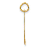 14k Large Fancy Script Letter P Initial Charm