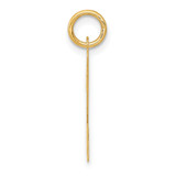 14k Large Script Letter N Initial Charm