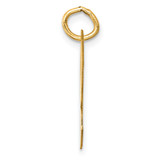 14k Large Script Letter R Initial Charm