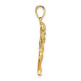 14k Large Virgo Zodiac Charm