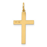 14K Laser Designed Cross Charm - XR-4435C3AF-4018
