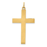 14K Laser Designed Cross Pendant - XR-41F24F99-4091