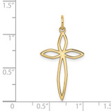 14K Laser Designed Passion Cross Pendant - XR-4AAFC539-8577