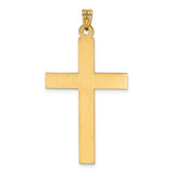 14k Laser Etched Cross Charm - XR-1E44F08B-2400