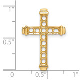 14k Latin Cross Chain Slide Mounting