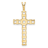 14k Latin Cross Pendant Mounting - PM-1510B371-4000