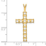 14k Latin Cross Pendant Mounting - PM-1510B371-4000