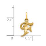 14k Letter F Initial Charm