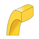 10k Yellow Gold 12mm Standard Weight Flat Comfort Fit Wedding Band Size 12