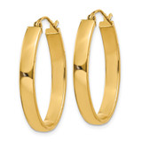 14k Lightweight Oval Hoop Earrings - TC-CB309D18-6591