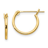 14k Madi K 1.25mm Half Hoop Earrings - SE-B1848EB0-2078