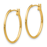 14k Madi K 1mm Hoop Earrings - SE-8328F19C-6358