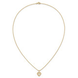 14k Madi K 3mm Opal Heart Necklace