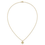 14k Madi K 3mm Peridot Heart Birthstone Necklace