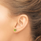 14k Madi K 5mm CZ Birthstone(Aug) Earrings
