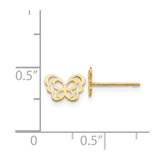 14k Madi K Children's Butterfly Post Earrings