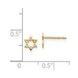 14k Madi K Children's Star of David Post Earrings