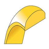 10k Yellow Gold 2.5mm Lightweight Half Round Wedding Band Size 4.5