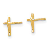 14k Madi K Cross Post Earrings - GK-D5D179E3-7362