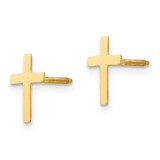 14k Madi K Cross Post Earrings - SE-C9729E11-9196
