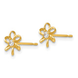 14k Madi K CZ Children's Flower Post Earrings - GK-F0F6BDDE-4015