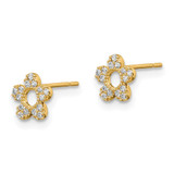 14k Madi K CZ Flower Post Earrings - GK-41C97E63-2377