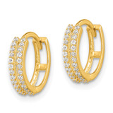 14k Madi K CZ Hinged Hoop Earrings - GK-CD61EF59-5984