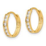 14k Madi K CZ Hinged Hoop Earrings - SE-6B871BF5-8150