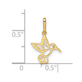 14k Madi K Hummingbird Pendant