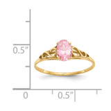 14k Madi K Synthetic Rose Zircon Ring