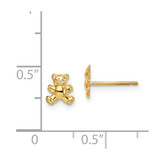 14k Madi K Teddy Bear Post Earrings - SE-8A014D3D-8705