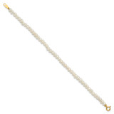 14k Madi K White FWC Pearl 15 Necklace, Earrings & 5.5 Bracelet 3pc Set