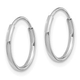 14k Madi K White Gold Endless Hoop Earrings - SE-5CC02E9C-3853