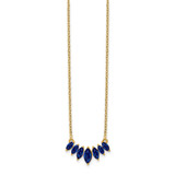 14k Marquise Sapphire 18 inch Necklace