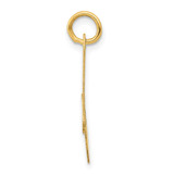 14K Medium Fancy Script Letter A Initial Charm