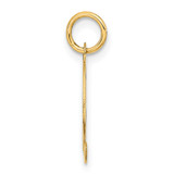 14K Medium Fancy Script Letter X Initial Charm