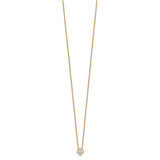 10k 1/4 carat Lab Grown Diamond VS/SI+ G+ Complete 18 inch Bloom Pendant Necklace