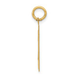 14k Medium Polished Number 21 Charm
