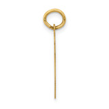 14k Medium Polished Number 47 Charm