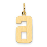 14k Medium Polished Number 6 Charm - MP-C9F2A1AB-1230