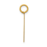 14k Medium Polished Number 71 Charm